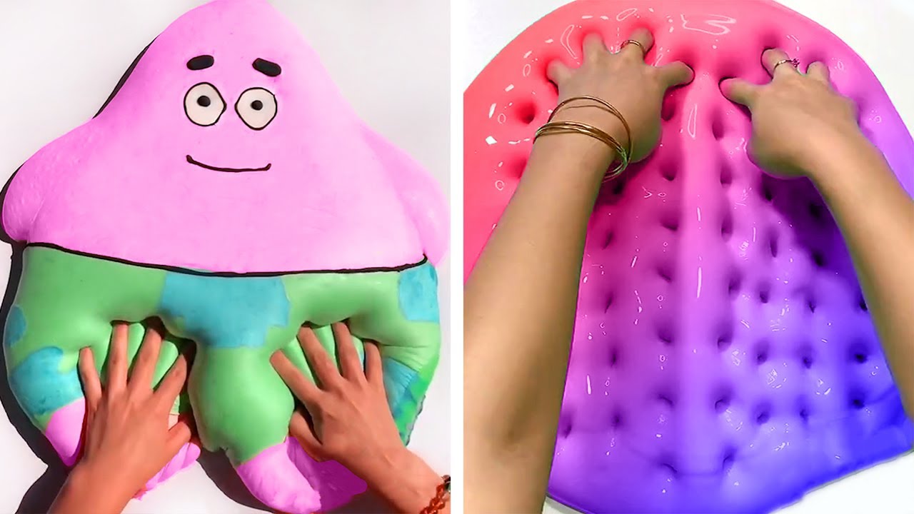 12 Hours Of Oddly Satisfying Slime ASMR - Relaxing When Stressed