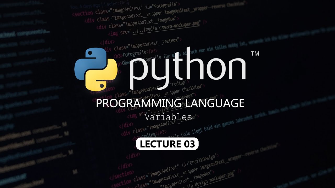 Variables | Lecture 03 | Python Full Course