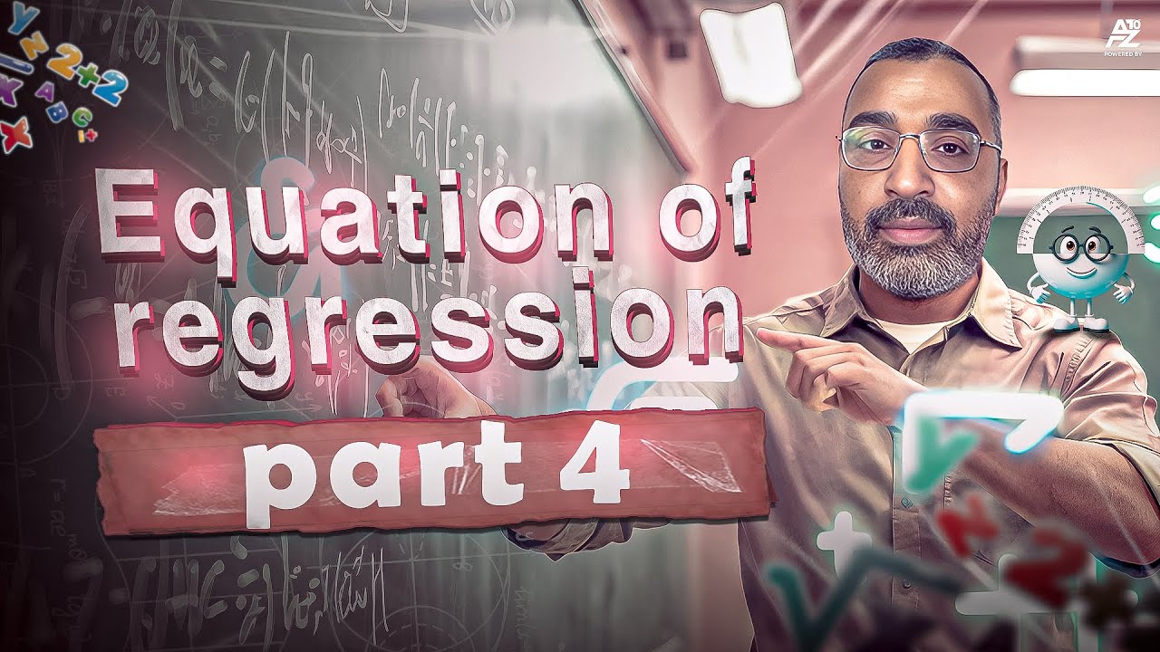 Equation of regression في مادة Statistics  أدبي لغات  | الصف الثالث الثانوي 2026 | مستر حسن يونس