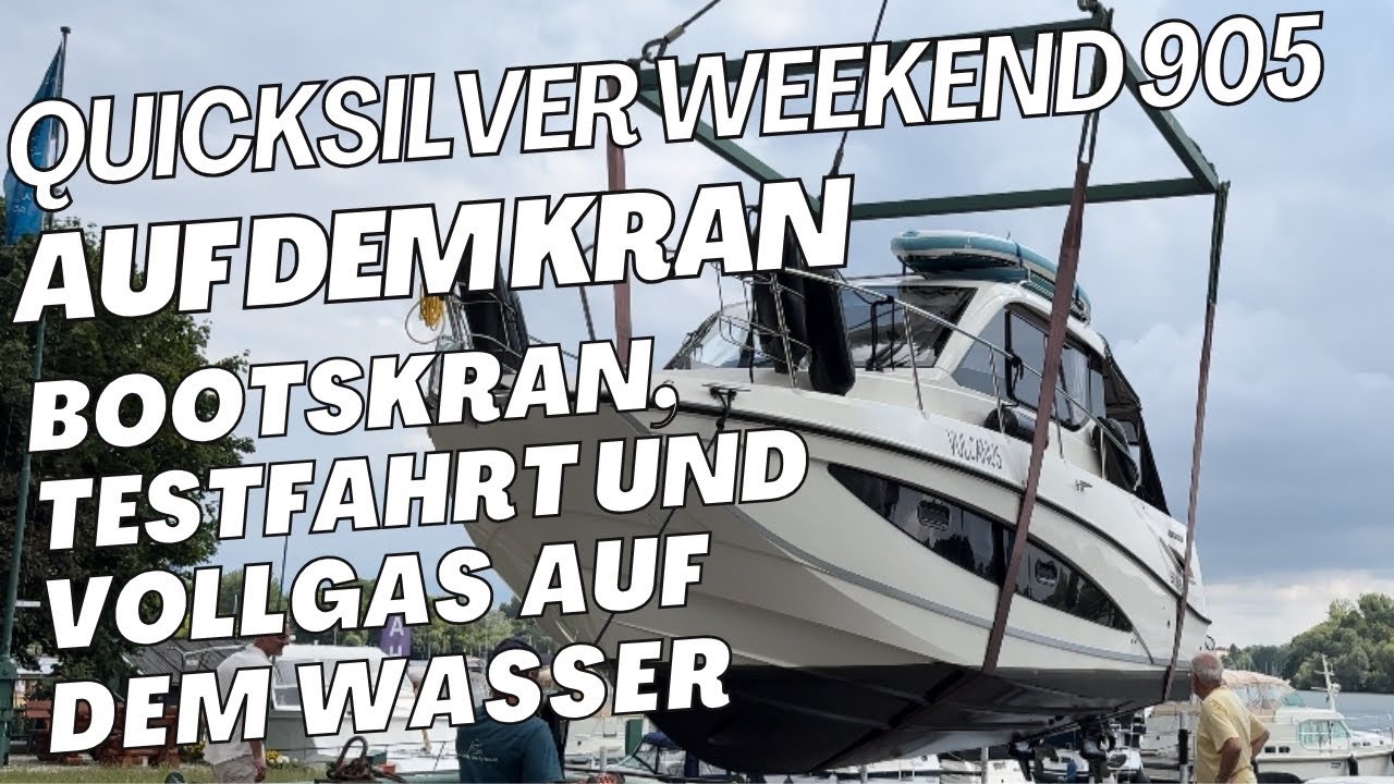 Boot wird gekrant & gibt Vollgas! Quicksilver Testfahrt & Speedcheck