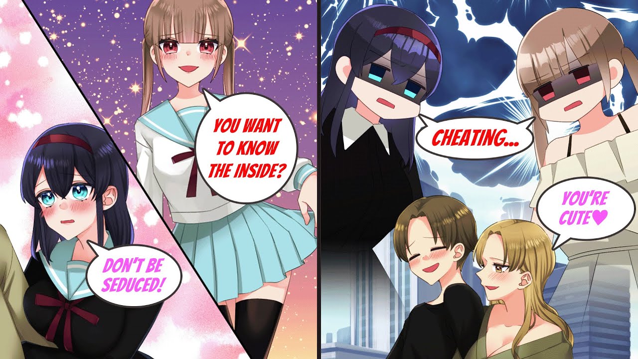 ［Manga dub］Two cute girls seduce me but they saw me with a beautiful woman and...［RomCom］