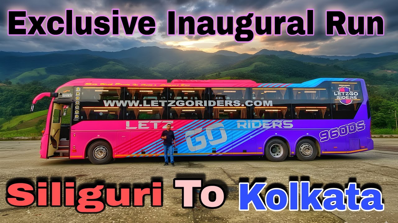 Exclusive Video Inaugural Run Siliguri To Kolkata a Brand New VOLVO 9600S #volvo #volvo9600 #bus 