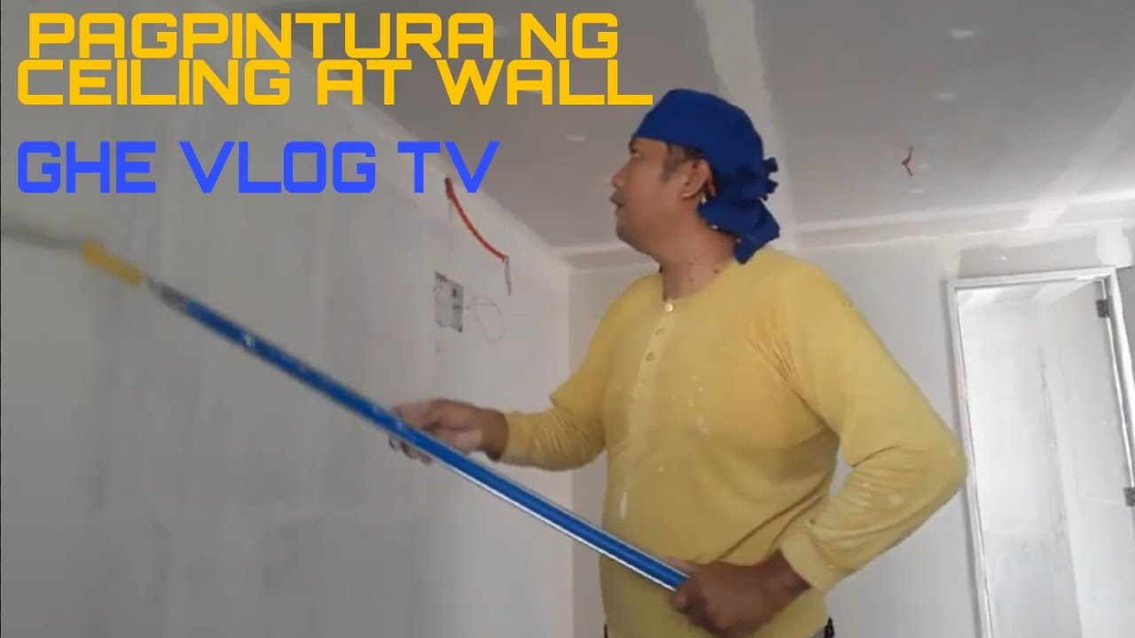 (VLOG #2) PAGPINTURA NG CEILLING AT WALL..