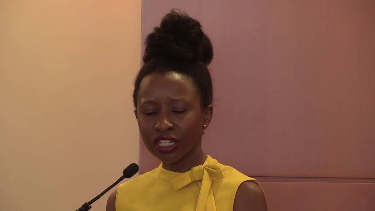 Imbolo Mbue, author of BEHOLD THE DREAMERS, at the Penguin Random House Open Book Event 2016