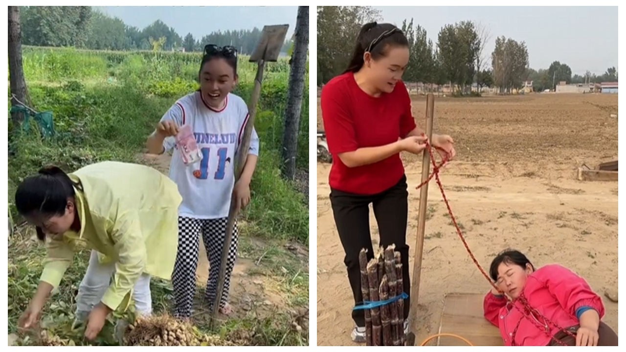 本想随口开个小玩笑逗乐，谁知直接玩脱收不住场，这玩笑开大了差点酿成大错悔断肠！#老何婆媳 #老何婆媳的农村生活 #沙雕剧情