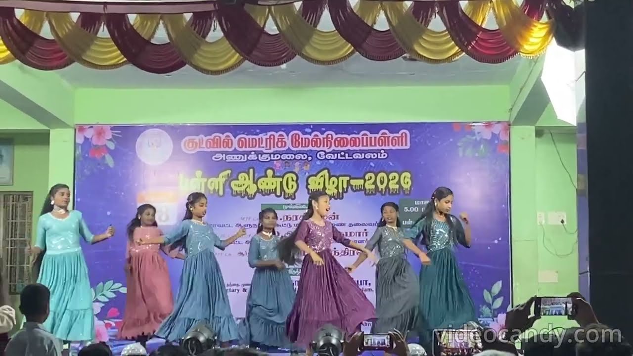 Monica dance perform in VII std Annual day 2026 Goodwill matric hr sce School, Vettavalam