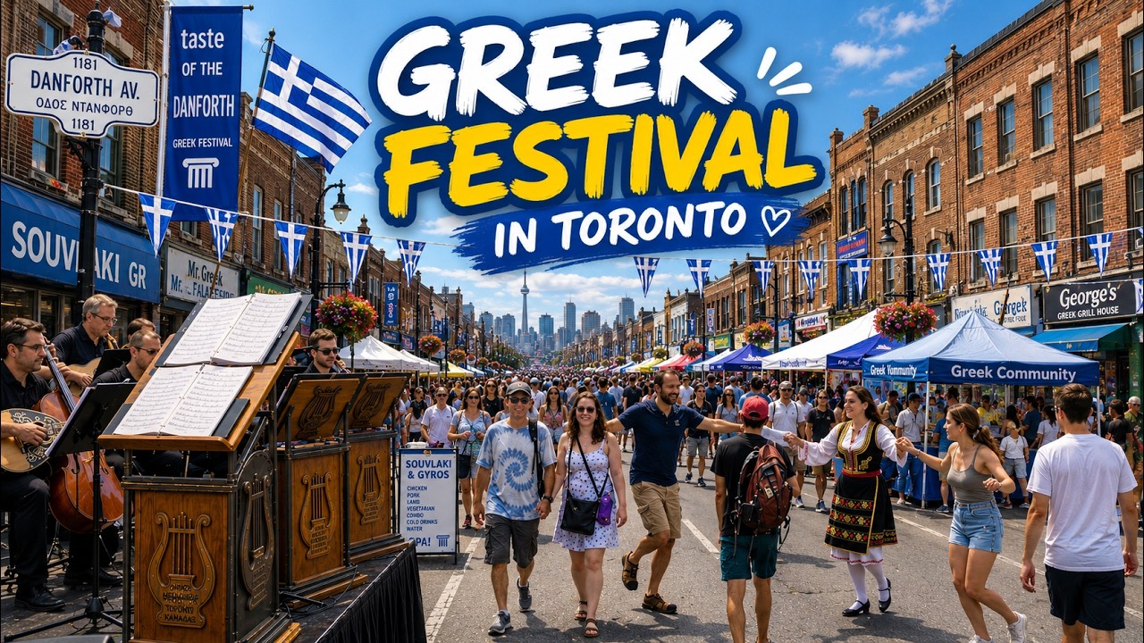 Taste of the Danforth 2026 🇨🇦 | Toronto&rsquo;s Biggest Greek Festival Is Back!