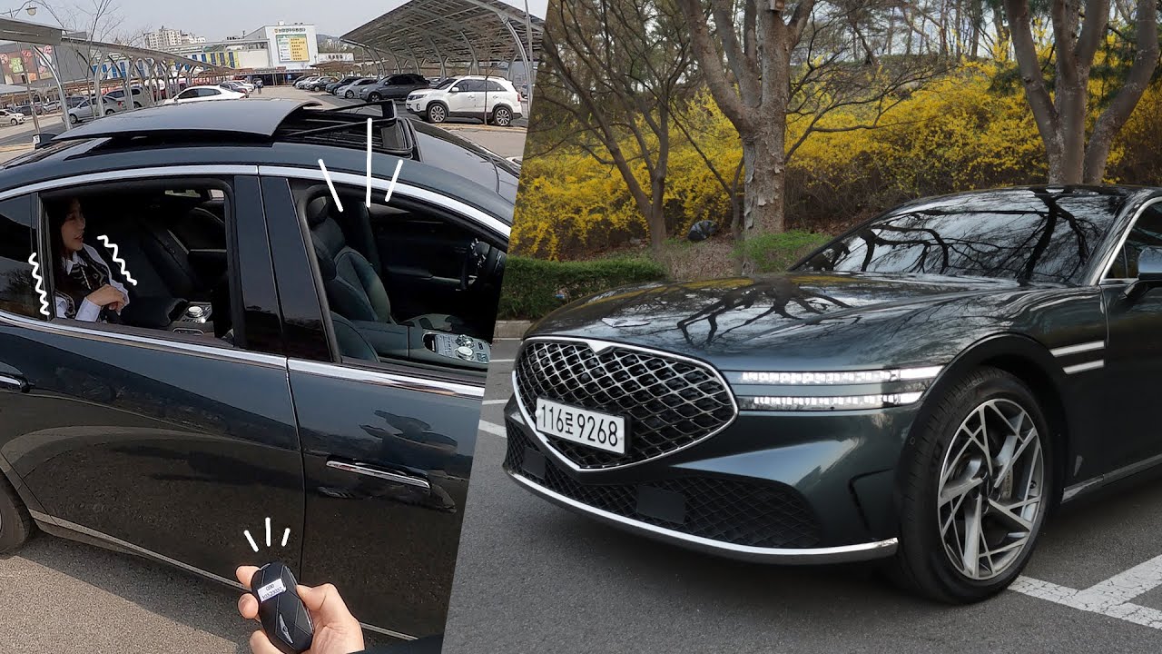 Genesis G90 Дистанционный тест парковки в реальном мире! V2 - Нет водителя!