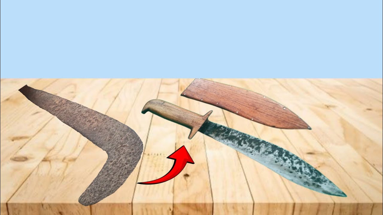 How I Make Kukri Knife At Home From Old Scrap Metal, Homemade Knife for Cutting 
