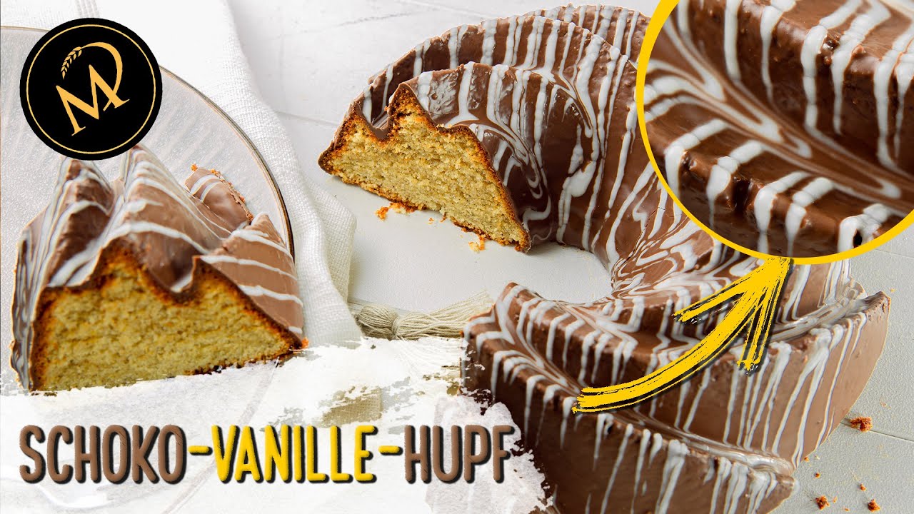 Schoko Vanille Hupf - Schokoladen Vanille Gugelhupf I Gugelhopf