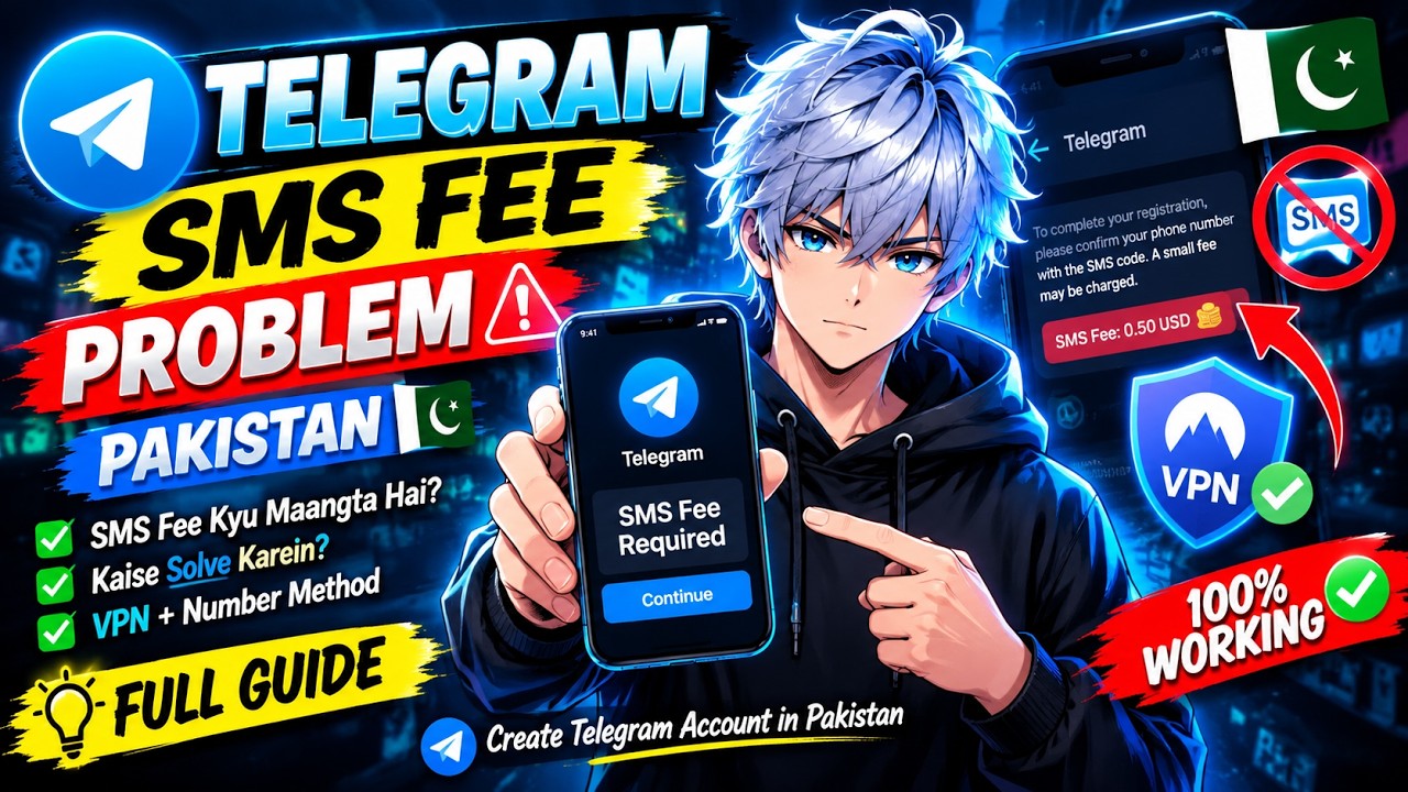 Telegram SMS Fees Problem Solve 2026 | OTP Issue in Pakistan
