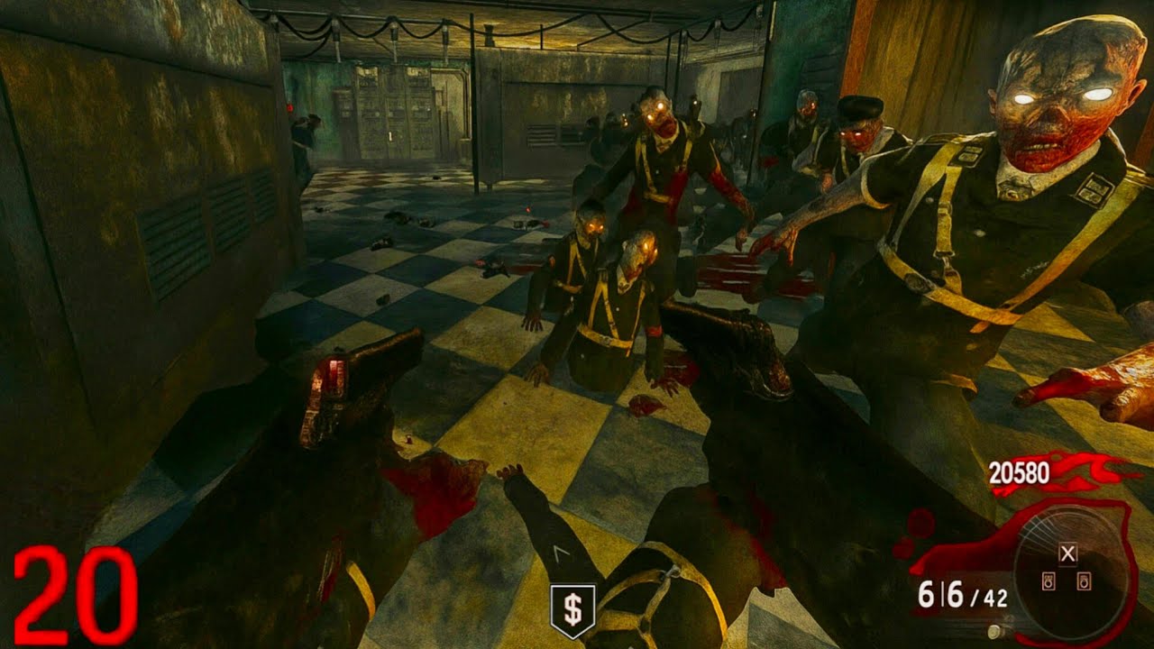 Call of Duty Black Ops 1 Zombies Kino Der Toten Solo Gameplay No Commentary