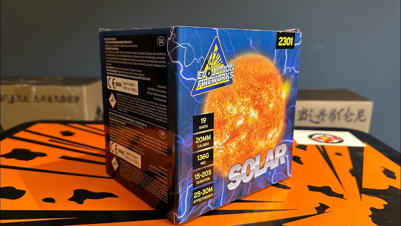 Solar : Evolution Fireworks : 19 Shots : 20mm : 130 Gram