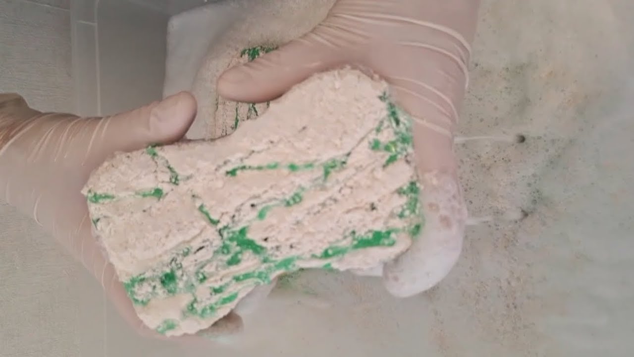 ASMR Sponge squeezing. Ripping sponges series 5/5. Saved pine and old sponges🌲🧽