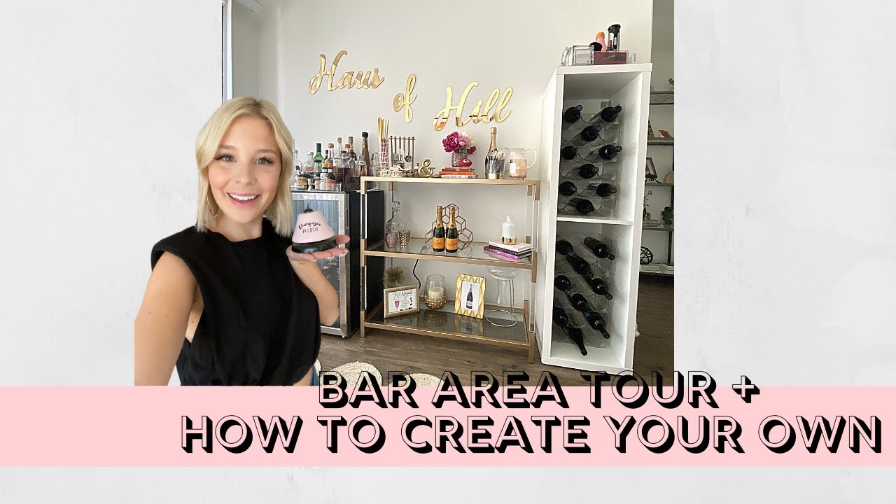 At home bar tour + what you need to create your own 🥂🥃