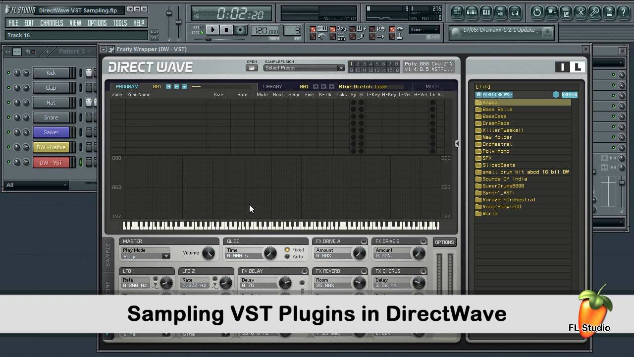 FL Studio Guru - Sampling VST Plugins With DirectWave
