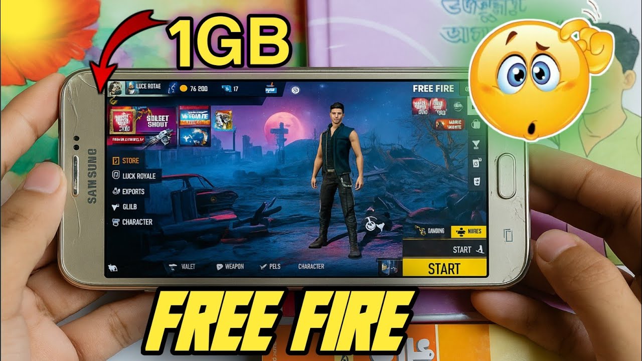 Samsung Galaxy J2 Prime free fire test 🔥 1GB Ram2025?