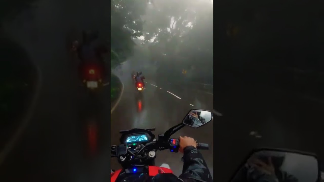 Bike Ride 🌧 Monsoon #shorts #amazing
