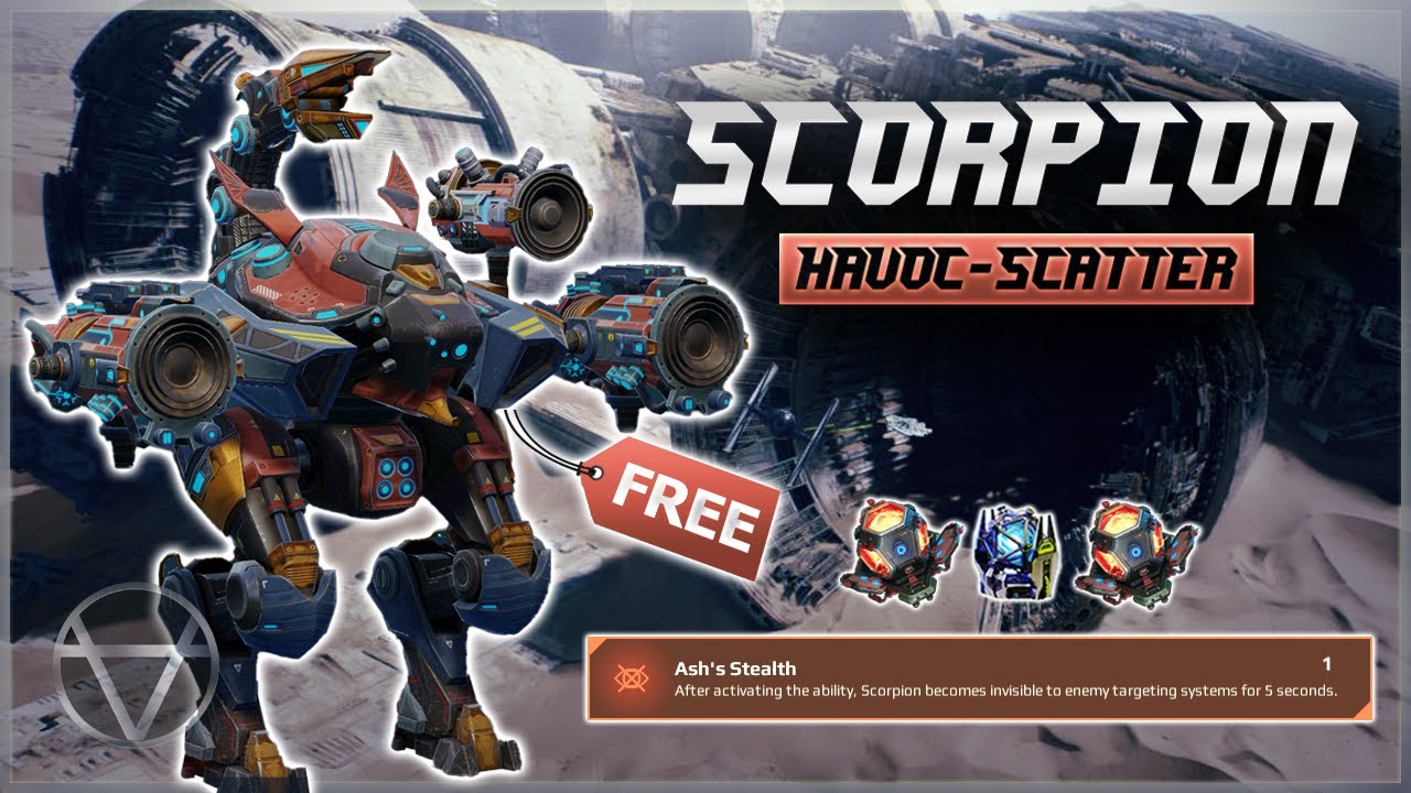 [WR] 🔥 FREE Scorpion w/ Havoc Scatter (WORTH It?) – Mk3 Gameplay | War Robots