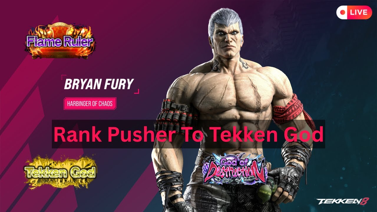My Bryan Fury Ranked Push Begins | Tekken 8 