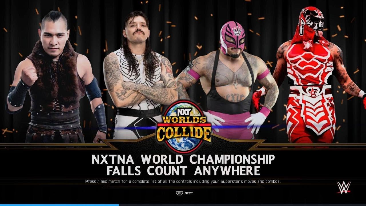 Fatal 4 Way Fall count anywhere for The NXTNA world championship