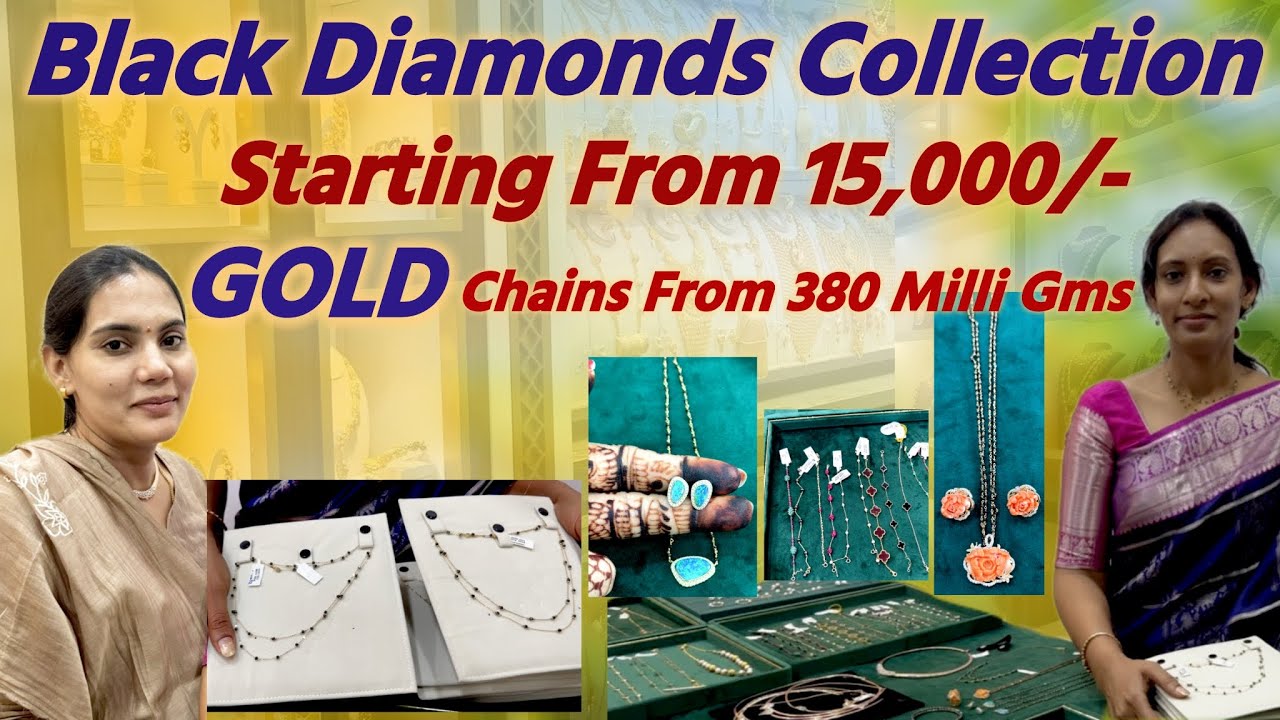 Daily Wear to Bridal Wear | Lightweight Gold Jewellery Collection | Starting 15,000 | Black Diamonds