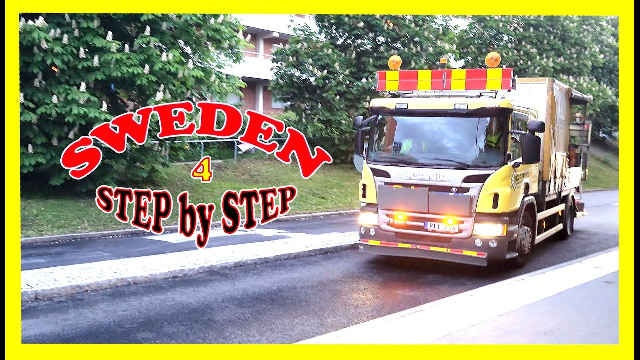 SWEDEN - PEDESTRIAN CROSSWALK STEP by STEP using @SCANIA! @MasterWorkers