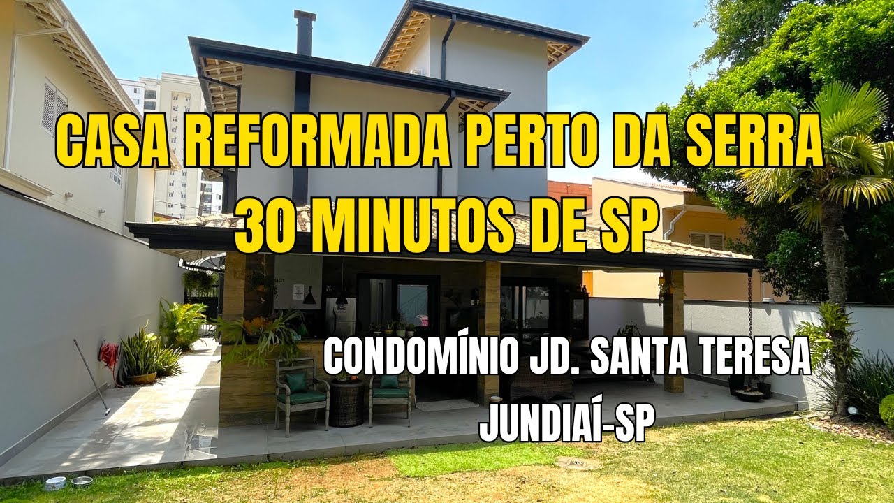 CASA NO INTERIOR DE SP - SANTA TERESA - JD. SAMAMBAIA, JUNDIAÍ