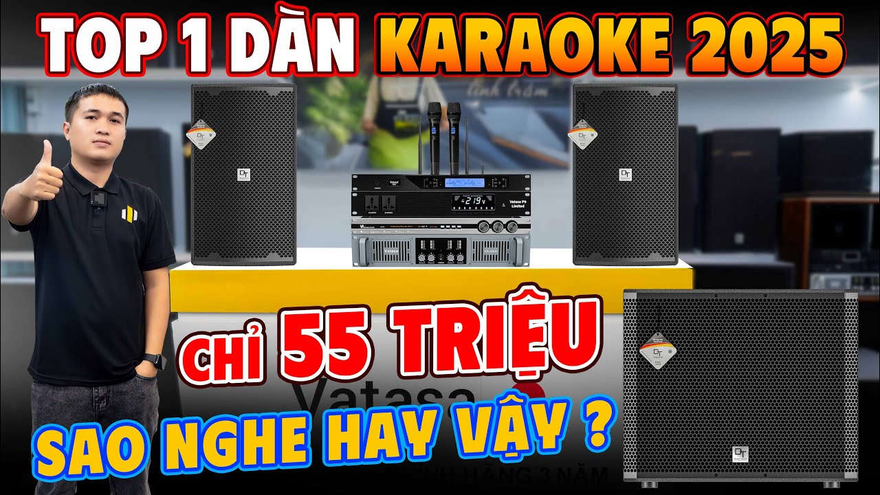 TOP 1 Năm 2025 Bộ Dàn Karaoke 55 Triệu Hay Nhất! Hát Quá Nhẹ – Bass Căng – Nghe Là Mê!