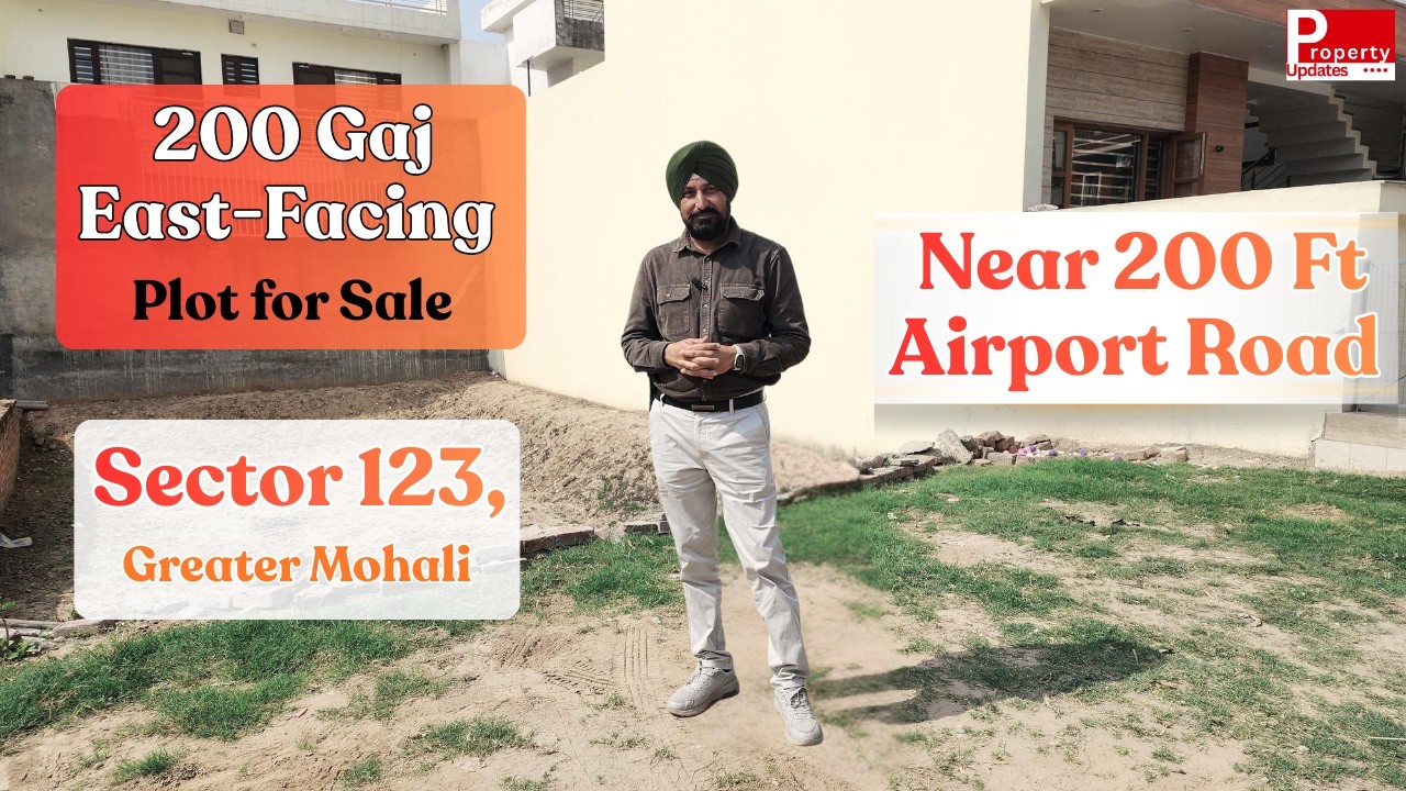 200 Gaj East-Facing Plot for Sale | Sector 123, Greater Mohali | Near 200 Ft Airport Road