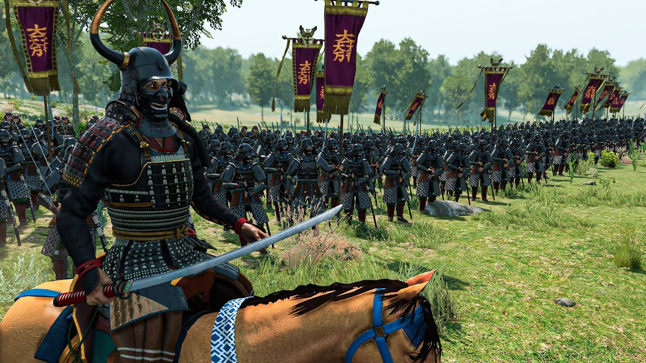 1000 Black Samurai vs Mongol Army — Shadows Strike in the Valley