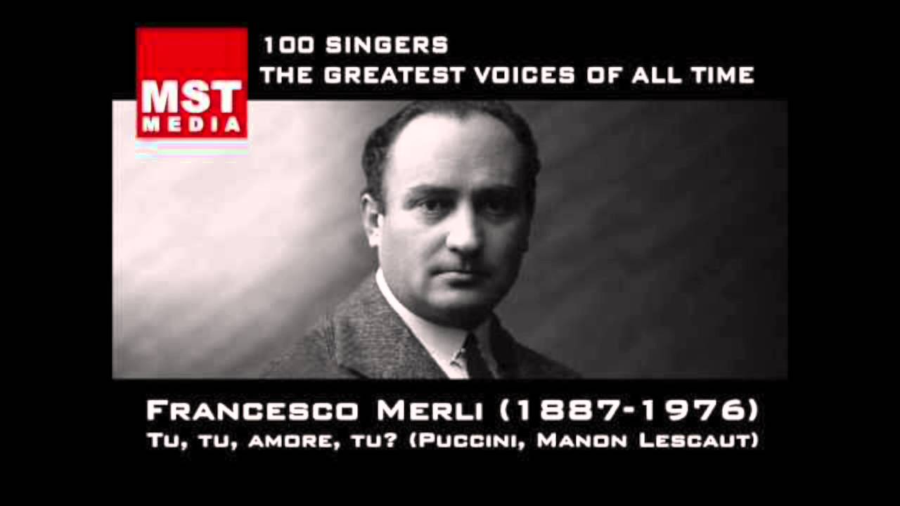 Francesco Merli Ah Manon Mi Tradisce Audio HQ
