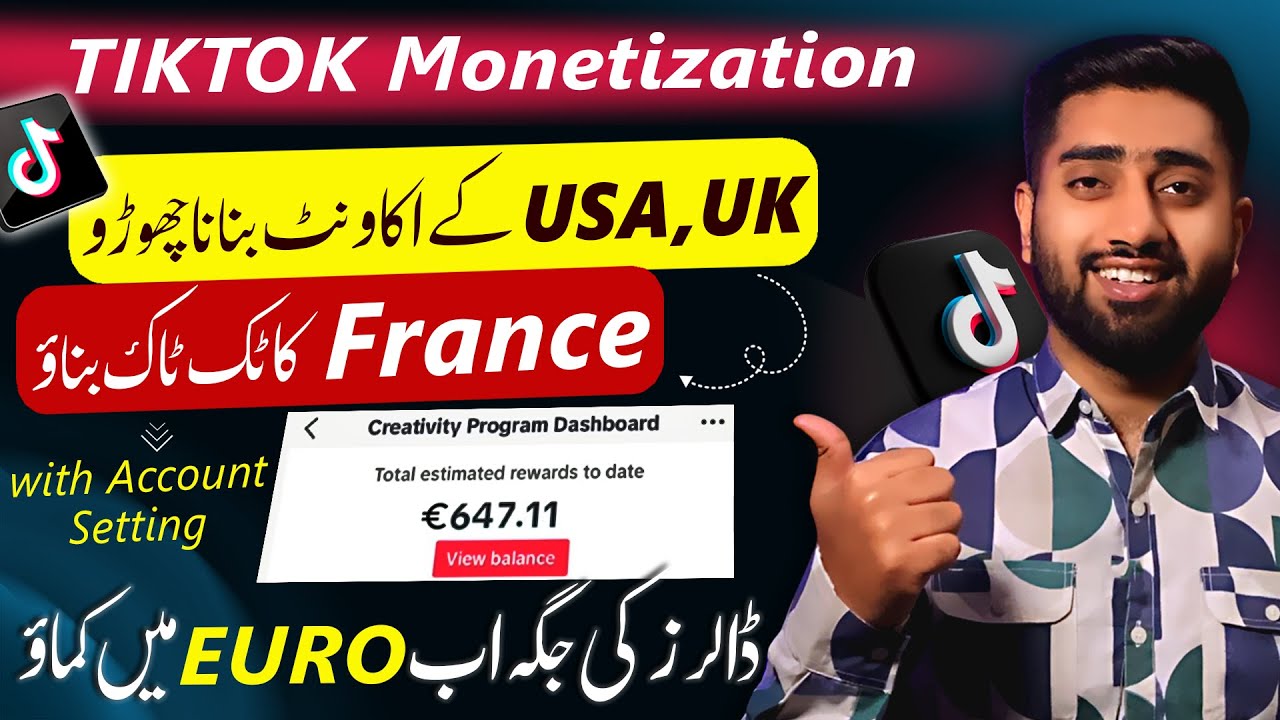 How To Create France Tiktok Account And Earn Money, Tiktok monetize kaise kare, Tiktok Earning