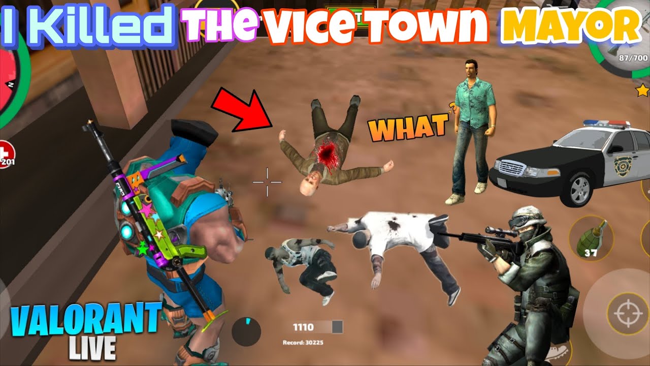 I KILLED 😨 VICE TOWN MAYOR || Official video|| Rope Hero Vice Town 
