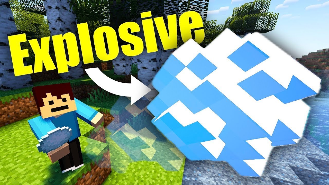 Учебное пособие по созданию взрывных снежков в Minecraft с помощью команд!