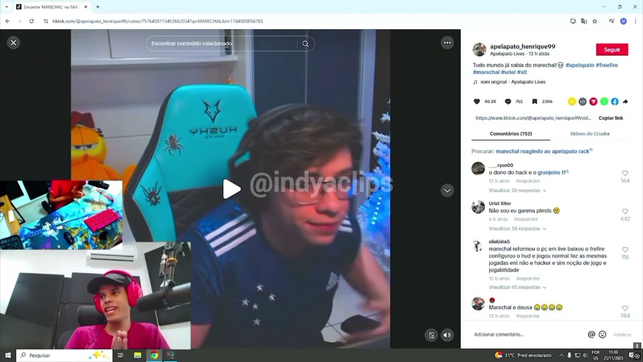 MARECHAL VAI PROVAR QUE N&Atilde;O USA HACK ( depois de ser acusado pelo apelapato) 😢