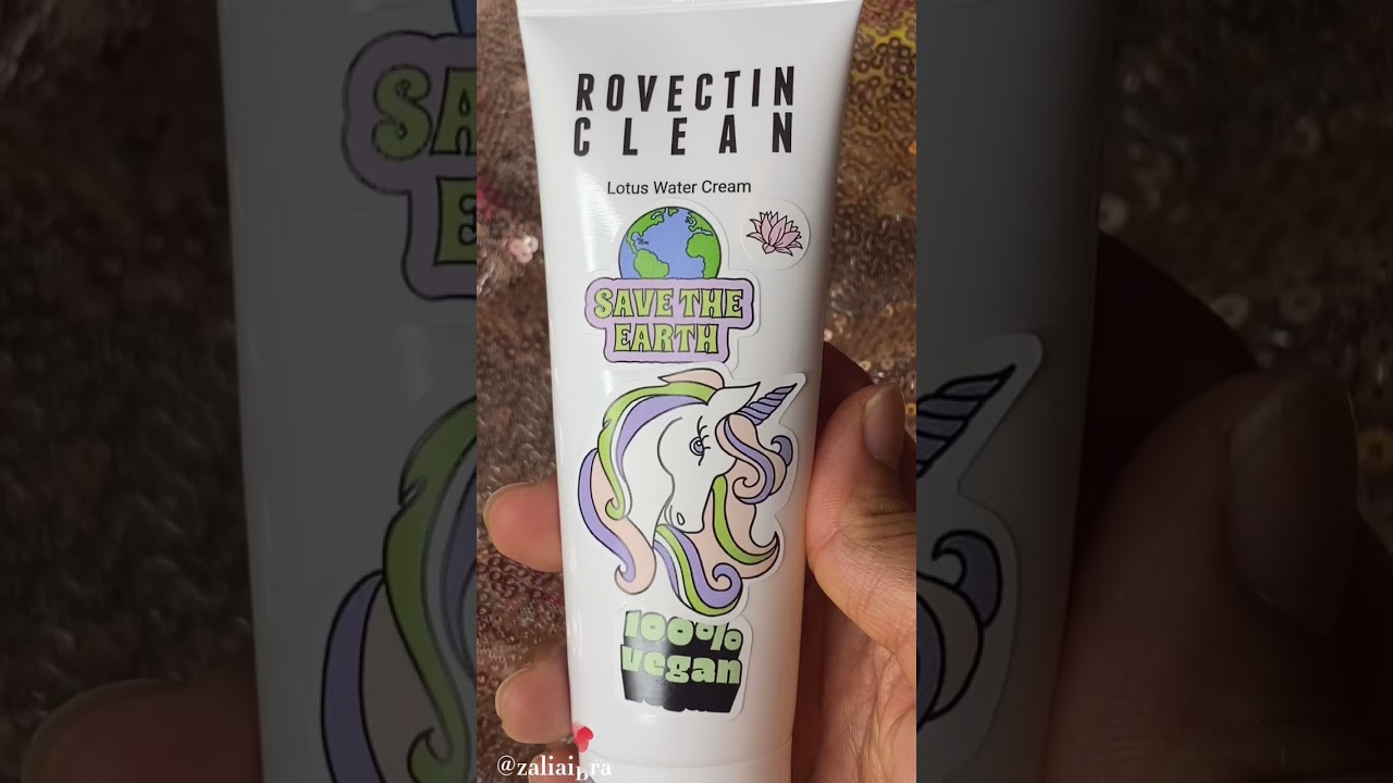 Fun Unboxing Rovectin Clean Lotus Water Cream Unicorn Stickers