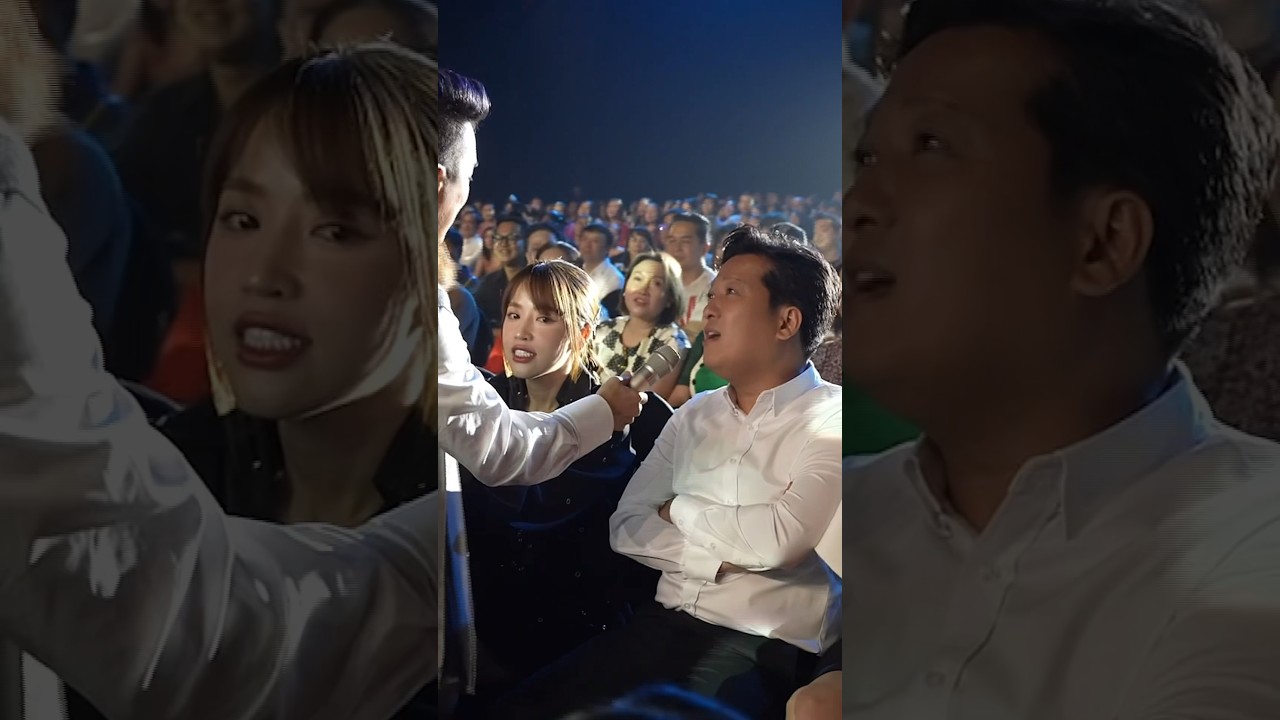 Mic vừa tới l&agrave; Trường Giang thể hiện khả năng h&aacute;t giống Đ&agrave;m Vĩnh Hưng cực chuẩn