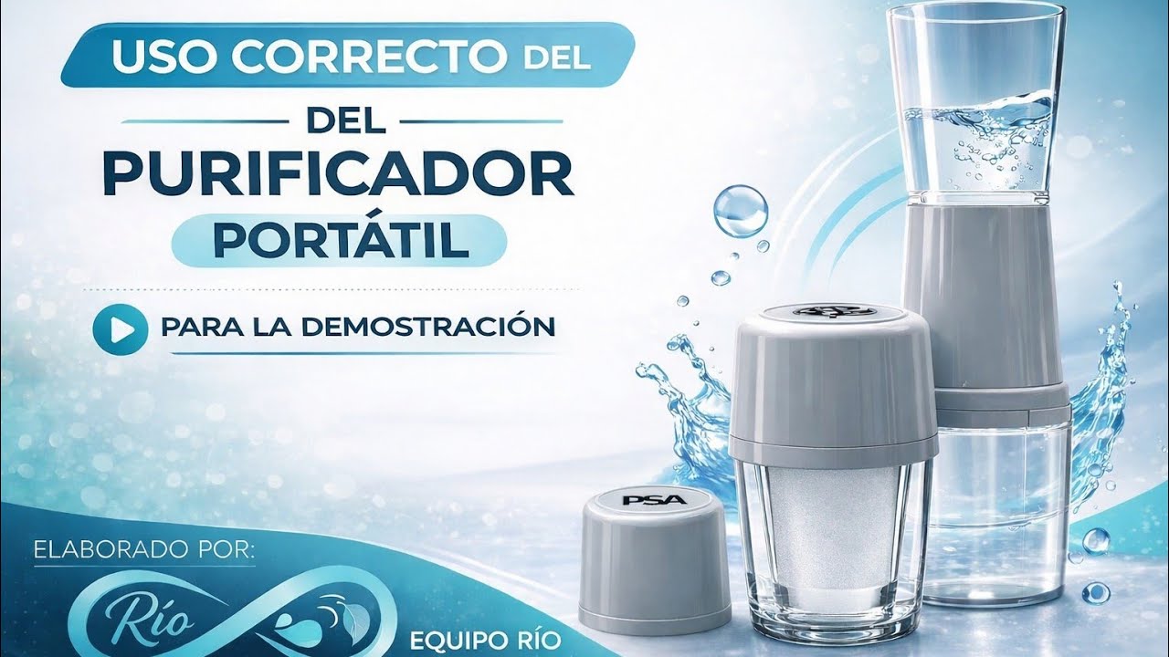 Uso del Purificador Portátil PSA en la DEMO 💦