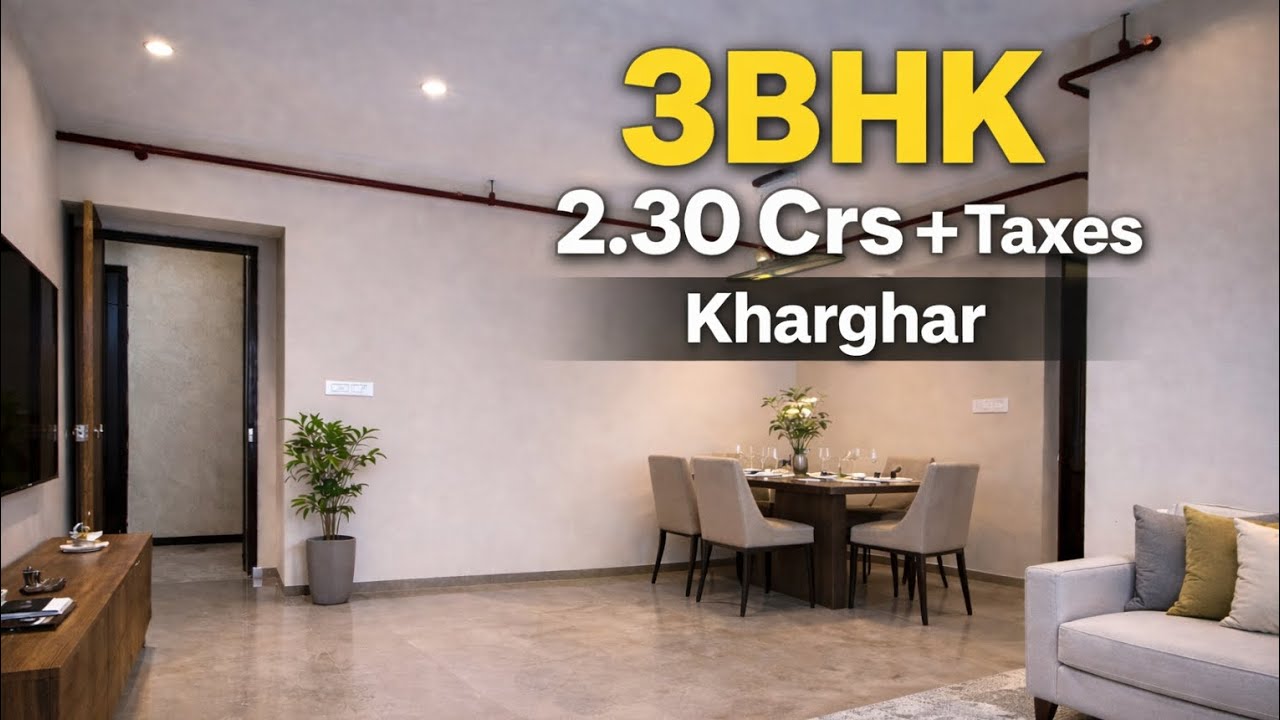 3BHK for sale in Kharghar | ₹2.30 Cr | Limited Units Left | Property in Kharghar| Call Now! 