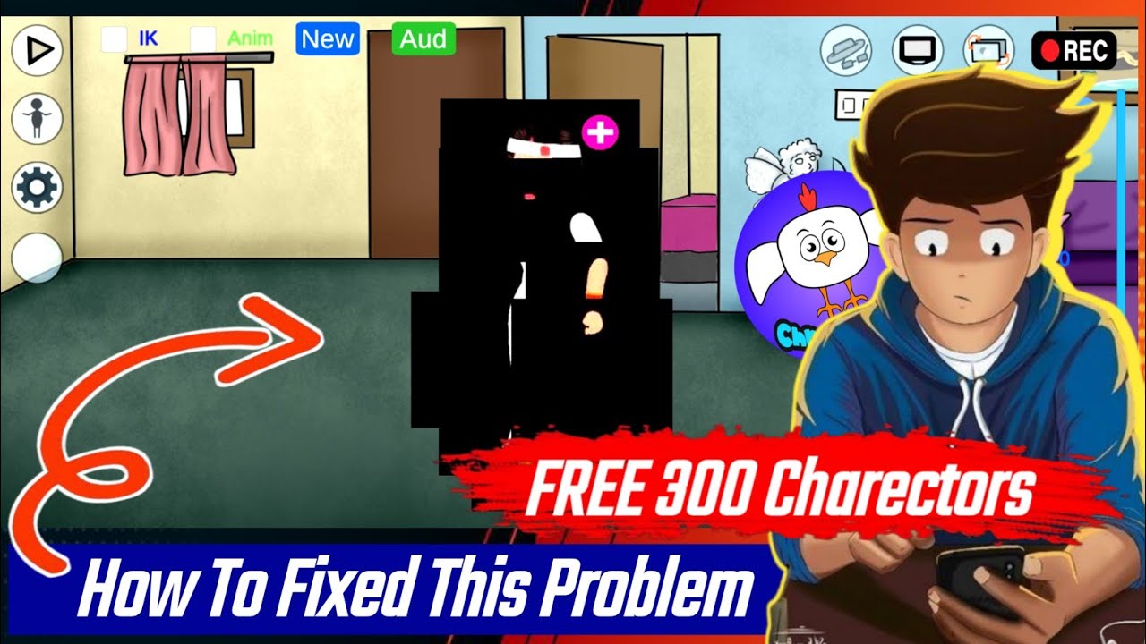 How To Fixe Character Problem in Chromatoons | Black screen character problem fixed ✅