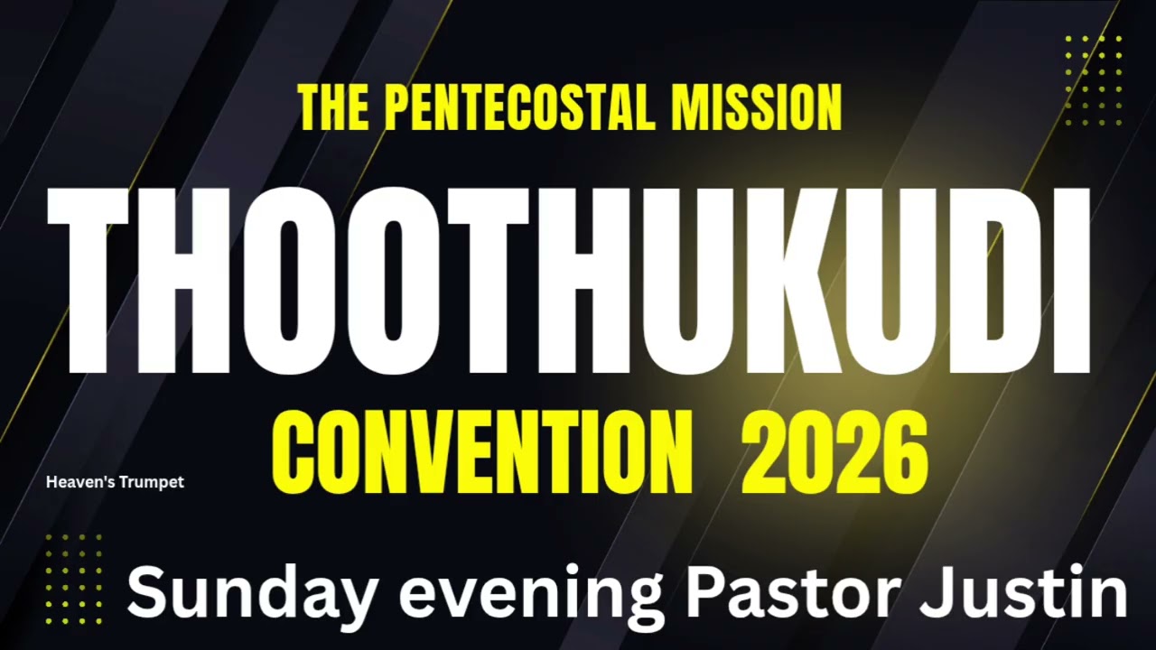 Tpm Thoothukudi convention 2026 | Sunday evening | pastor Justin
