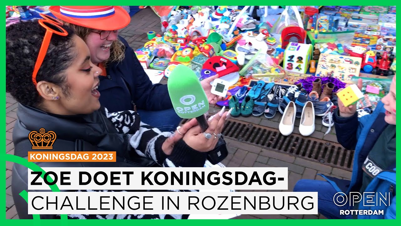 Zoë gaat Koningsdag-challenges aan in Rozenburg  | KONINGSDAG 2023