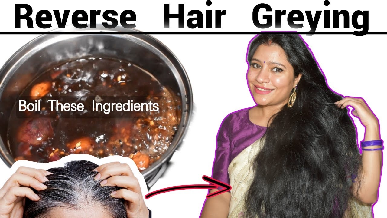 Make Hair Black Without Henna,Indigo,Dye,boil these ingredients and use it सफेद बालों को काला बनायें