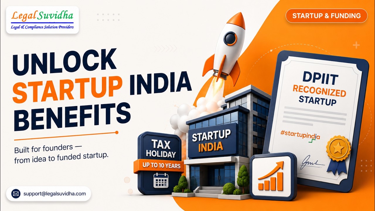 Startup India (DPIIT) Registration Explained | Legal Suvidha #indialaw2026