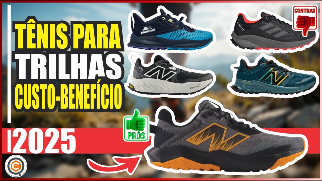5 MELHORES TÊNIS DE TRILHA CUSTO BENEFÍCIO 2025 🥾 Conforto e Performance Sem Gastar Muito!