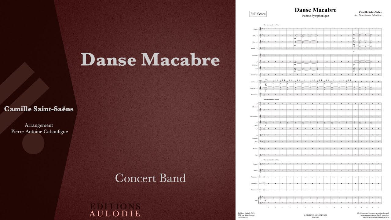Danse macabre - Camille Saint-Saëns (score for concert band)