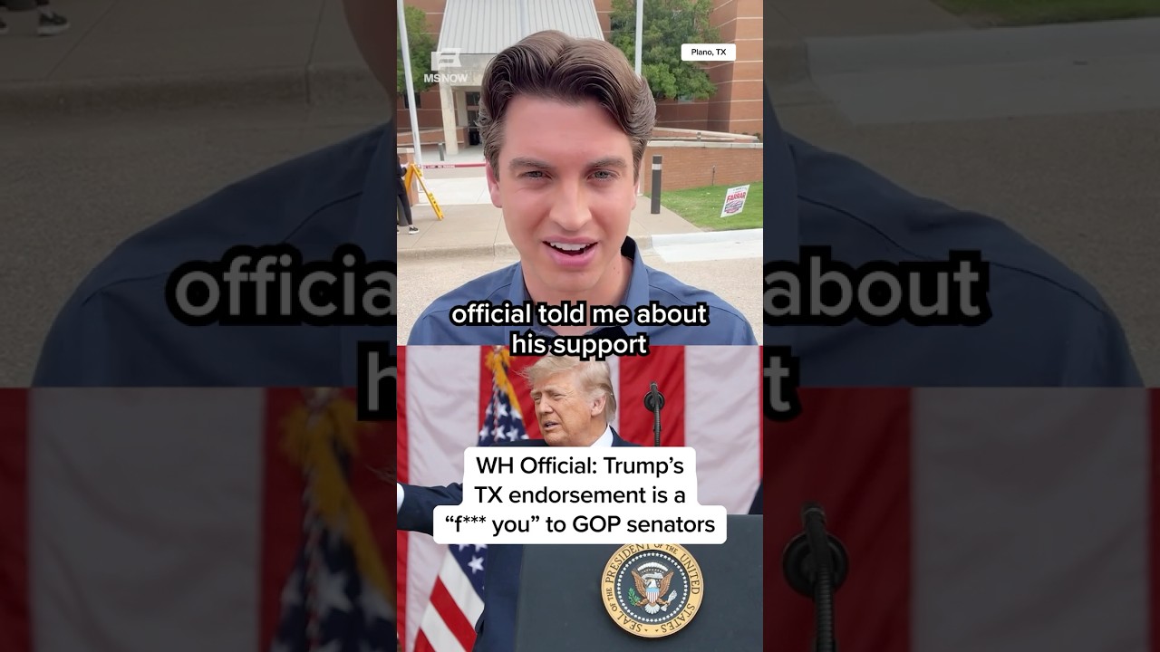 WH Official: Trump's Texas endorsement is a 