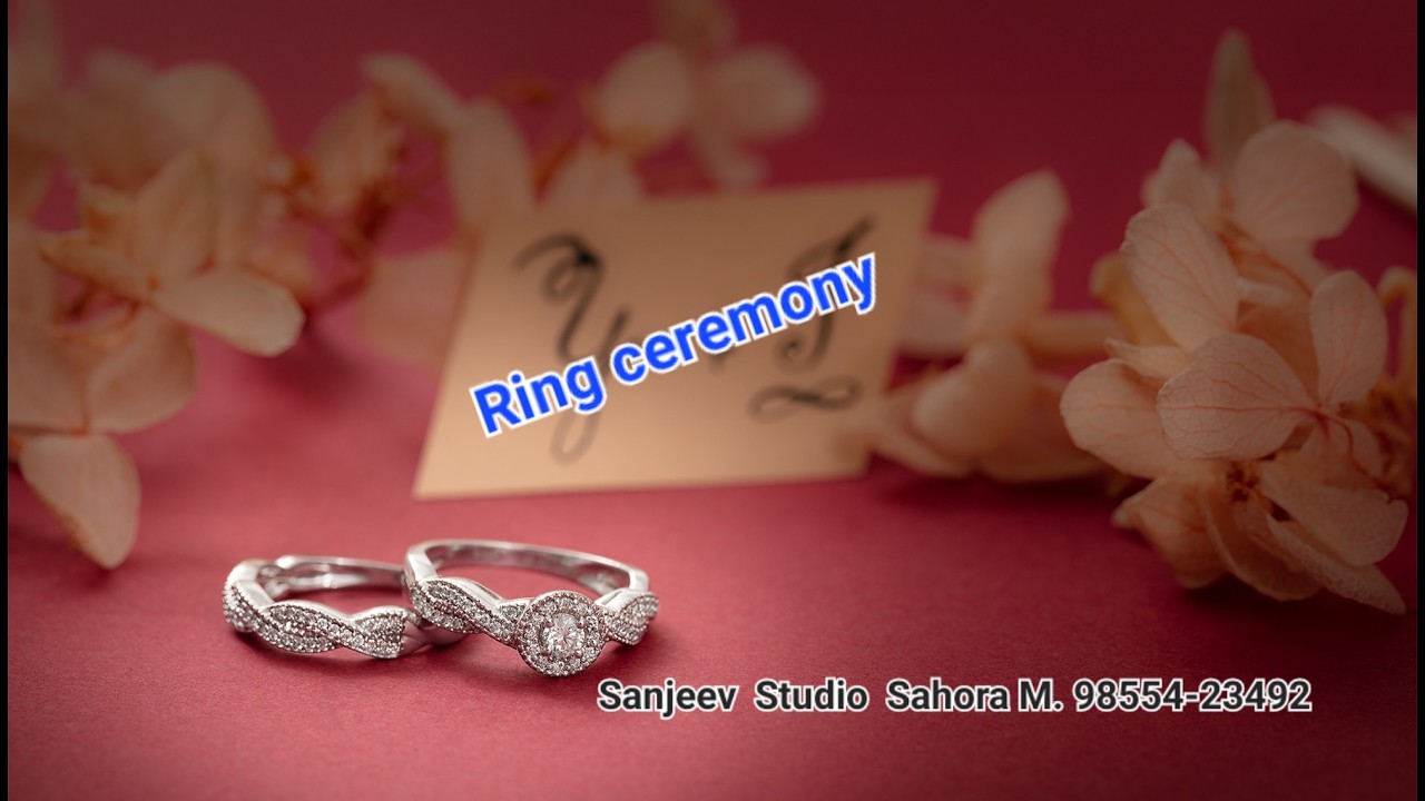 Ring ceremony ( Sanjeev Studio sahora M. 98554-23492)