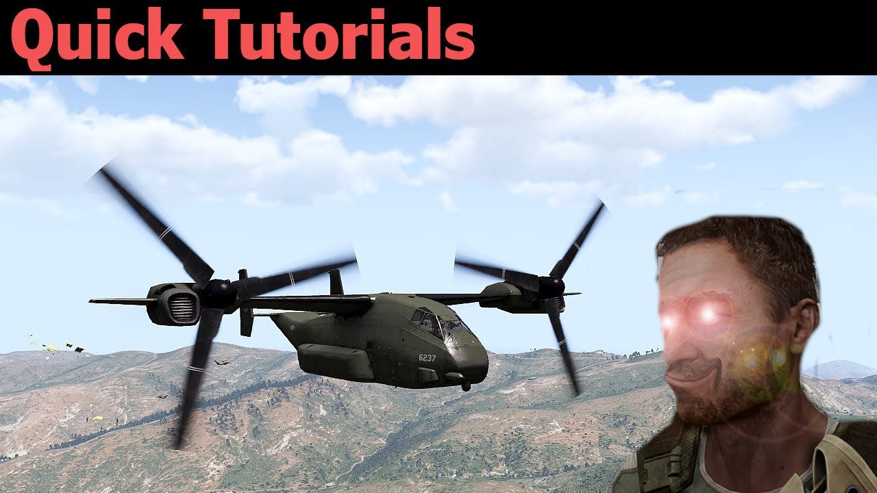 Arma 3: automated paradrop in public zeus
